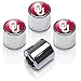 University of Oklahoma Sooners Chrome Tire Stem Valve Caps