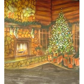 10'x20' Urban Christmas 6 Scenic Muslin Background Backdrop