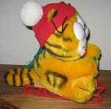 Dakin Garfield The Cat On Sled Christmas Plush