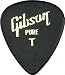 Gibson Standard Celluloid Guitar Picks - 1 Dozen, Black Medium