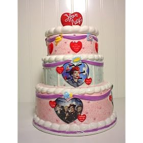 I Love Lucy 50th Anniversary Cake Cookie Jar by Vandor