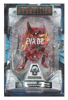Childrens Toyshop  Toys : Neon Genesis Evangelion: EVA-02 Red Action Figure in 'Launch Tube' Package