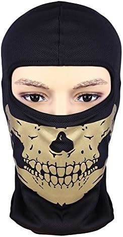 Flyshine Tactical Quick Drying Motorcycle Bicycle Bike Full Face Skull Face Mask Snowmobile Hood Neck Balaclava Hat
