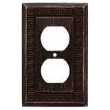 Metal: Liberty Hardware Bronze Greek Key Outlet Wall Plates 2 pk.