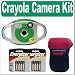 Sakar Digital Concepts Crayola VGA Camera With 1.1 Preview Screen Plus Benetton Protective Neoprene Case and 2 4PACK Energizer AAA Alkaline Batteries. - Sakar A23071K Image