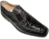 David Eden Mens Stylish Genuine Alligator/Lizard Skin Lace-up Shoes Mysan