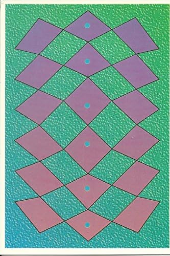 Inverted Box Magic Eye 3-D Optical Illusion Postcard 4" X 6"