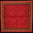 Calico Print Cotton Table Napkin 18" x 18" Red