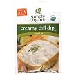 Simply Organic Creamy Dill Dip, .70 Ounce Packet (Pack of 24)