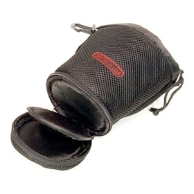 OP/TECH USA 0501112 Lens/Filter Pouch -Fits Lenses measuring 4 Inches in Diameter by 5 Inches Long -Separate Zippered Compartment Holds 2 Filters (Small)