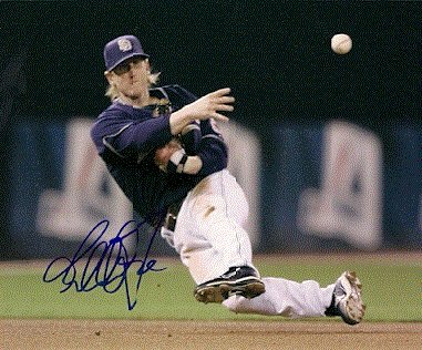 Autographed/Hand Signed Khalil Greene Sd Padres 8x10 Photo