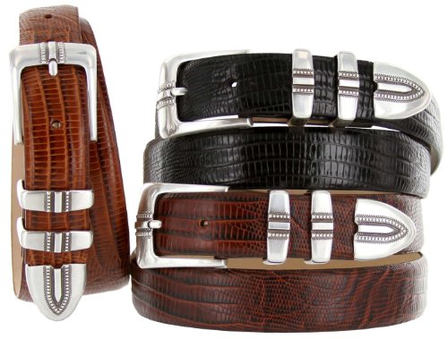 Kaymen Italian Calfskin Leather Designer Dress Golf Belts for Men 1-1/8