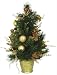 2' Potted Golden Elegance Hydrangea Pine Table Top Christmas Tree
