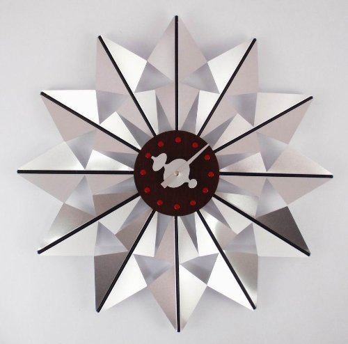 Telechron Butterfly Clock, Silver