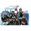 Philadelphia Eagles (Donovan McNabb, Brian Westbrook, Brian Dawkins, Trent Cole, Asante Samuel) Sports Poster Print - 11x17