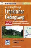 Hikeline Wanderf�hrer Fr�nkischer Gebirgsweg: Vom Naturpark Frankenwald �ber das Fichtelgebirge und die Fr�nkische Schweiz in die Frankenalb - 