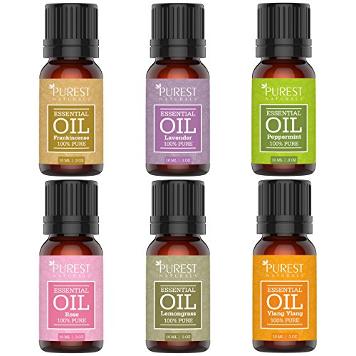 Purest naturals essential oils set - 100% pure therapeu…