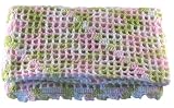 Handmade Baby Blanket - Pouporri Pink & Green
