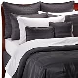 Luxury Home Tribeca 12-Piece Bed In a Bag With Sheet Set, Dark Grey, Queen