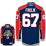 FROLIK #67 Florida Panthers RBK Premier NHL Hockey Jersey by Reebok (NHLPA Certified Custom Sewn Authentic Twill)