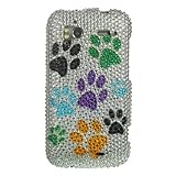 Dog Paws Diamante Diamond Case for HTC Sensation 4G