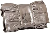 SR SQUARED By Sondra Roberts Metallic Turnlock Clutch