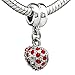 Heart January Birthstone Love Bead Fits Pandora
