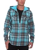 Oxbow Tasper - Chemise manches longues carreaux zippée capuche homme