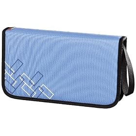 Hama Matrix CD and DVD Nylon Wallet for 64 Cd's - Light Blue