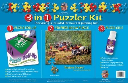Childrens Toyshop  Toys : 550 Piece "Daytona Dreams" Puzzle Puzzle Glue 3-in-1 Puzzle Roll-up