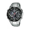 CASIO Edifice EQW-M1100DB-1AER - Reloj de caballero de cuarzo, correa de acero inoxidable, color plata