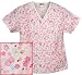Print Mock Wrap Scrub Top - P5