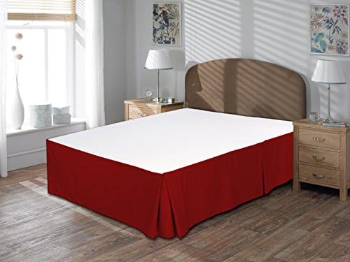 Royal Beddings 800TC 3pc Bedskirt 24" Drop length 100% Egyptian Cotton Damask Solid