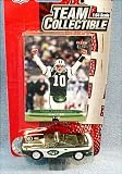 NEW YORK JETS 2003 NFL Diecast Ford Mustang Convertible Car with Chad Pennington Fleer Ultra Card