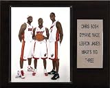 NBA LeBron James- DwyaneWade-Chris Bosh Miami Heat Player Plaque