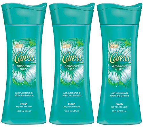 Caress Body Wash, Emerald Rush, 18 Ounce (Pack of 3)