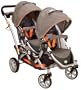Contours Options Tandem II Stroller, Tangerine