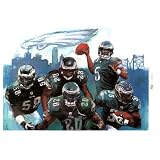 Philadelphia Eagles (Donovan McNabb, Brian Westbrook, Brian Dawkins, Trent Cole, Asante Samuel) Sports Poster Print - 11x17