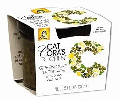 Cat Cora Gaea Green Olive Tapenade, 3.5-Ounce Jars (Pack of 6)