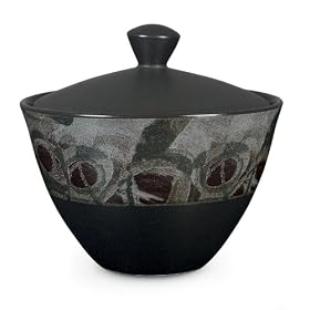 Noritake Elements Onyx 14-Ounce Sugar Bowl with Cover by Noritake