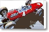 Ferrari 158 F1 1965 Dutch GP Lorenzo Bondini Canvas Print / Canvas Art - Artist Yuriy Shevchuk