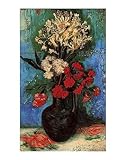 IMAGE OF Vase with Carnations and Other Flowers, 1886 HIGH QUALITY MUSEUM WRAP CANVAS Print Vincent Van Gogh 11x14