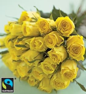 22 Yellow or Orange Fairtrade Roses