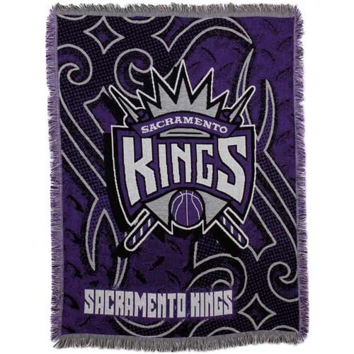 Sacramento Kings 46'' x 60'' Purple Tattoo Jacquard Woven Blanket Throw