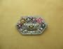 Art Deco Diamond and Multi-Gem Brooch by LACLOCHE