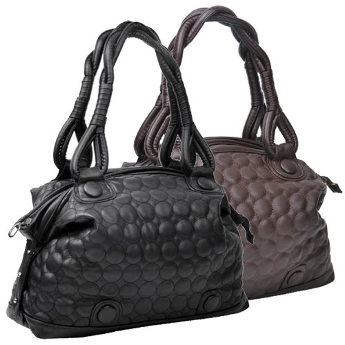 DOUCE Bubble Quilted 2-Way Wearing Oversized Shopper Tote Shoulder Bag Hobo Satchel Handbag Purse