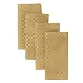 Classic Home Basketweave Napkins Set of 4 - Gold (20x20")