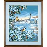 Eigenschaften Dimensions  / Chickadees in Snow ( Vögel ) Malen nach Zahlen