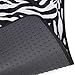 BDK White Zebra Seat Covers & Floor Mats Set Fur Print Complete - Full Set, Universal Fit