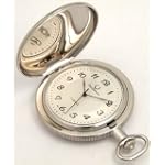 Desperado Springfield 17 Jewel Polished Chrome Plated Pocket Watch